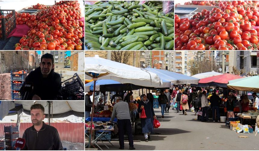 Diyarbakır'da domates almak lüks oldu: Salatalık ucuzladı!