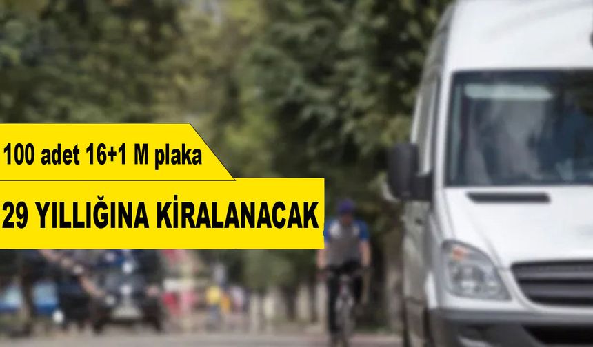 Diyarbakır'da 100 adet 16+1 M plaka için ihale açıldı