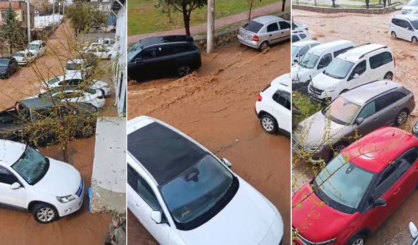 Silvan'da sağanak yağış sele yol açtı: Mahalle ve çarşı sular altında kaldı