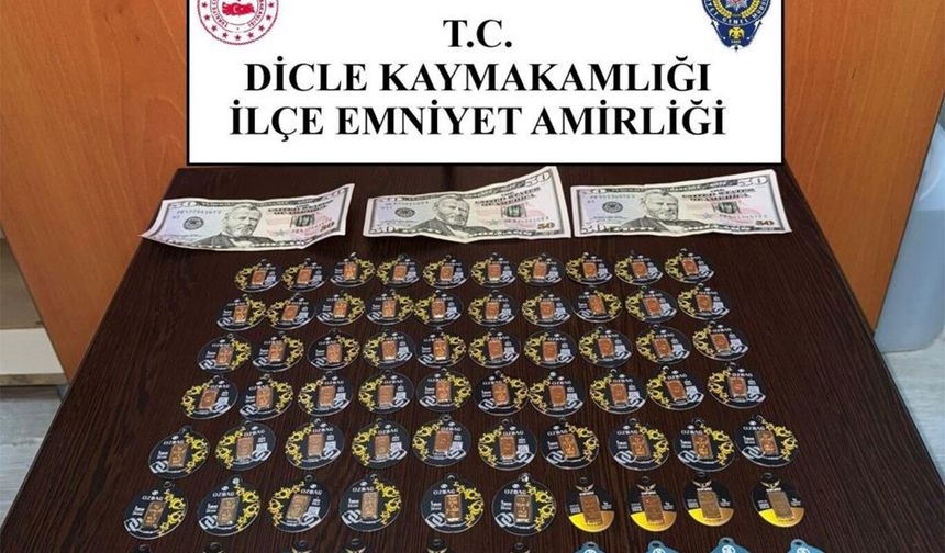 Dicle ve Hani’de sahte altın operasyonu: 3 tutuklama