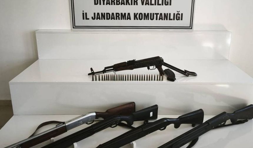 Diyarbakır’da silah ve mühimmat operasyonu