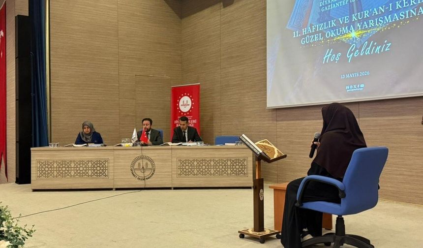 Gaziantep'te 'Hafızlık ve Kur'an-ı Kerim'i Güzel Okuma Yarışması' düzenlendi