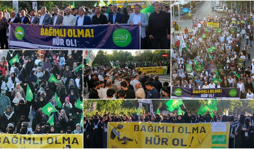 Diyarbakır'da "Madde Bağımlılığına Hayır!" yürüyüşü