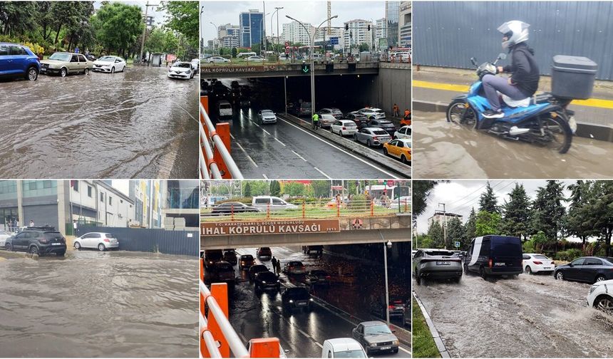 Diyarbakır'da her yağmurda aynı manzara