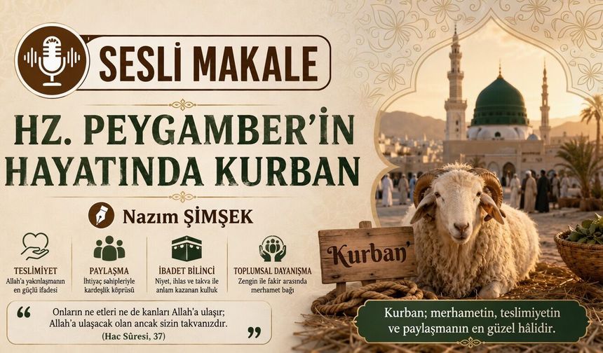 HZ. PEYGAMBER'İN HAYATINDA KURBAN