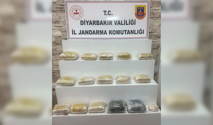 Diyarbakır’da narkotik operasyonlarında çok sayıda madde ele geçirildi