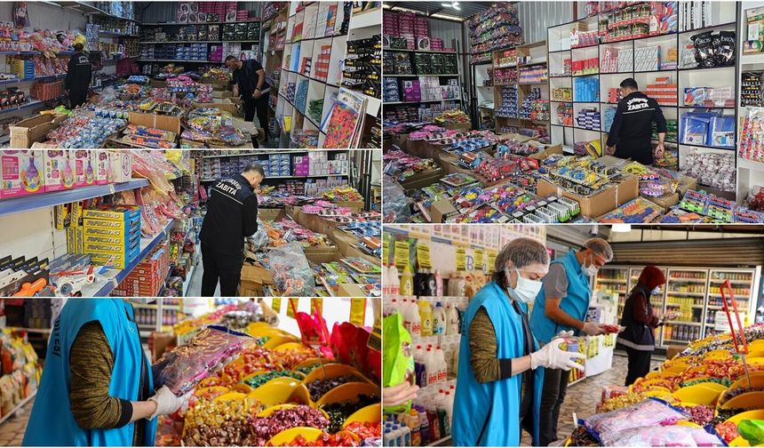Diyarbakır'da bayram öncesi tatlı, şekerleme ve marketlere gıda denetimi