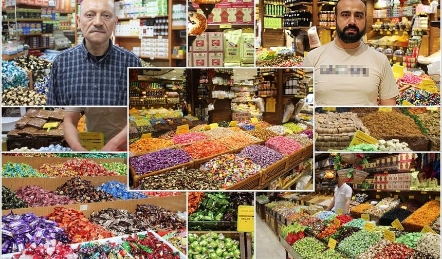 Şeker ve lokum çeşitleri tezgâhlarda müşterilerini bekliyor