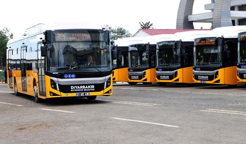 Diyarbakır’da bayramda toplu ulaşım 4 gün ücretsiz