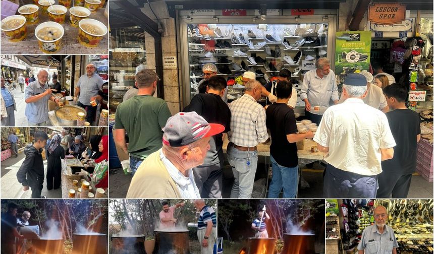 73 yıldır aynı dükkânda aşure geleneğini yaşatıyor
