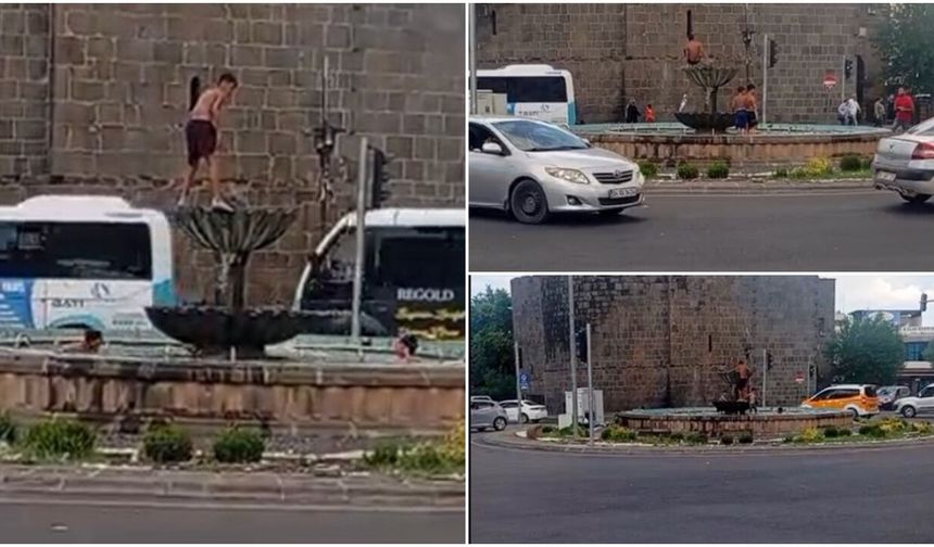 Diyarbakır'da çocukların serinleme mesaisi başladı