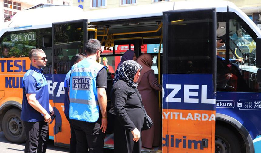 Diyarbakır'da özel halk otobüslerine sıkı denetim