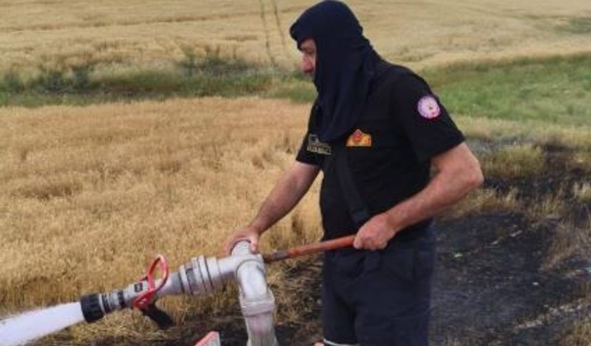 Diyarbakır'da buğday ekili alan kül oldu