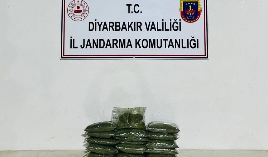 Diyarbakır'da 21 kilogram narkotik ele geçirildi