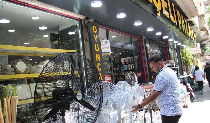Diyarbakır’da sıcaklar artınca vantilatör satışları hareketlendi
