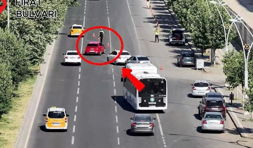 Diyarbakır'da yayalara yol vermeyen sürücülere sıkı denetim