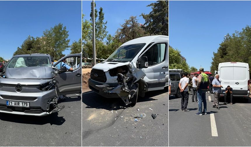 Diyarbakır'da yol çalışmasının sürdüğü bölgede kaza: 3 yaralı
