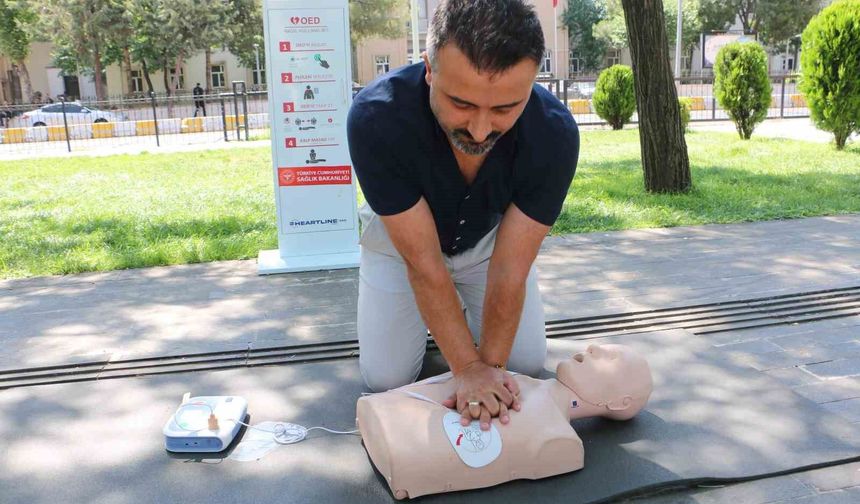 Diyarbakır'da hayat kurtaran uygulama: OED cihazı 4 farklı noktaya kuruldu