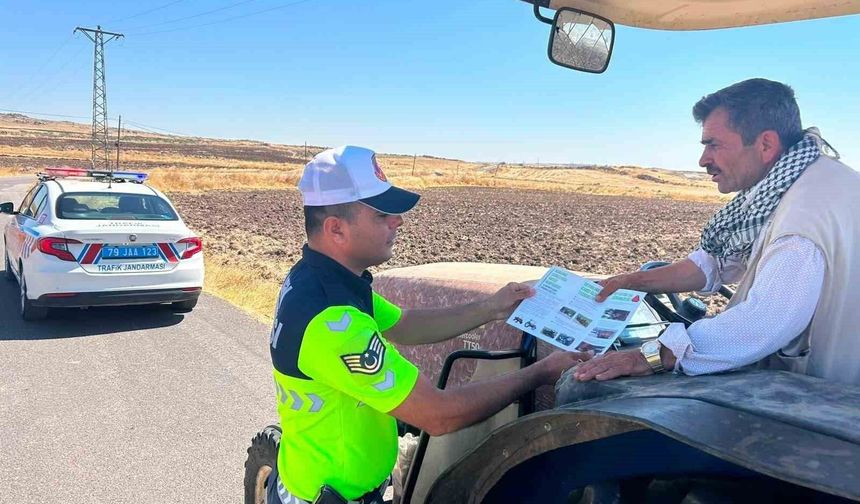 Kilis'te tarım sezonunda traktör denetimi