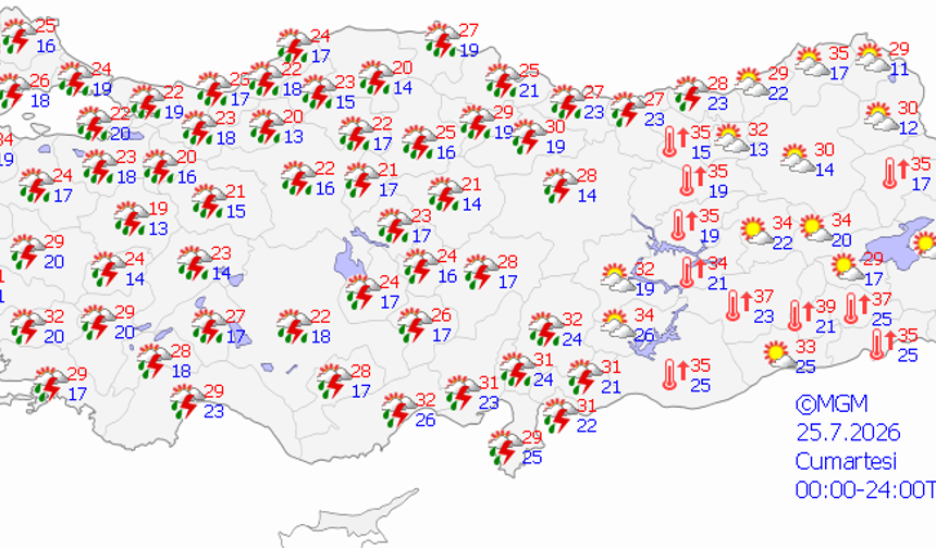 Bingöl 43 dereceyi görecek; Hafta sonu hava durumu...