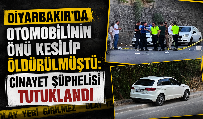 Diyarbakır'da aracının önü kesilip öldürülmüştü: C!nayet şüphelisi tutuklandı