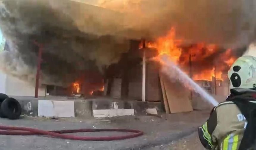 Diyarbakır'da atölyedeki alevlere müdahale anının görüntüleri ortaya çıktı
