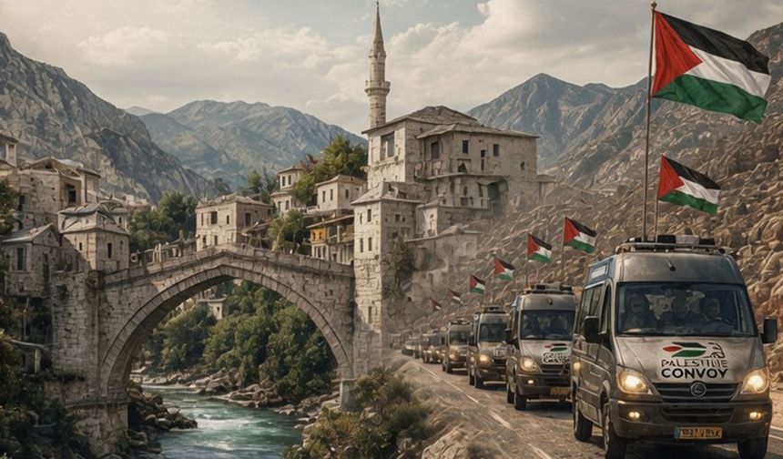 7 ülkeyi kapsayan Filistin Konvoyu Diyarbakır'da miting düzenleyecek