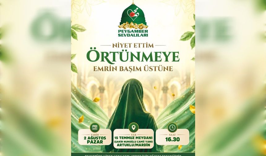 Mardin’de “Niyet ettim örtünmeye” programına davet