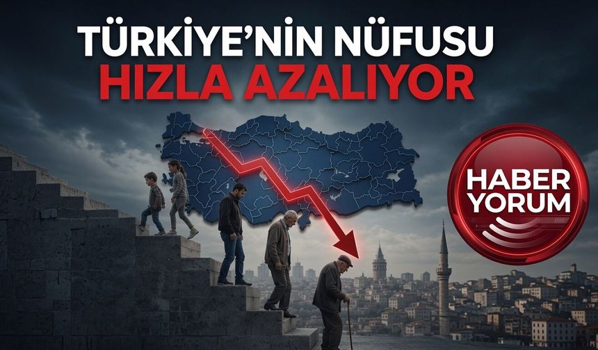 Türkiye'nin nüfusu hızla azalıyor