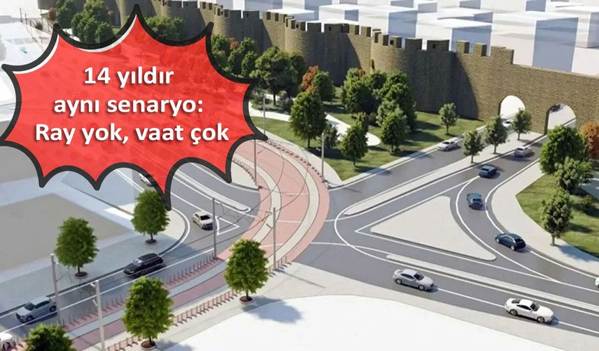Diyarbakır'ın "Hayalet Projesi" yine gündemde: Raylar yerine açıklamalar döşeniyor!