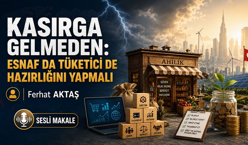 KASIRGA GELMEDEN: ESNAF DA TÜKETİCİ DE HAZIRLIĞINI YAPMALI