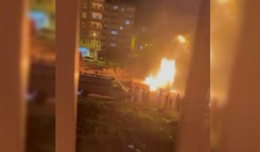 Diyarbakır'da Direkhane Sitesi'nde korkutan yangın