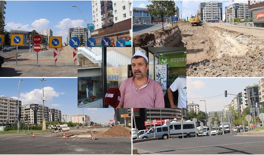 Diyarbakır'da altyapı çalışması uzadı, esnafın işi durma noktasına geldi
