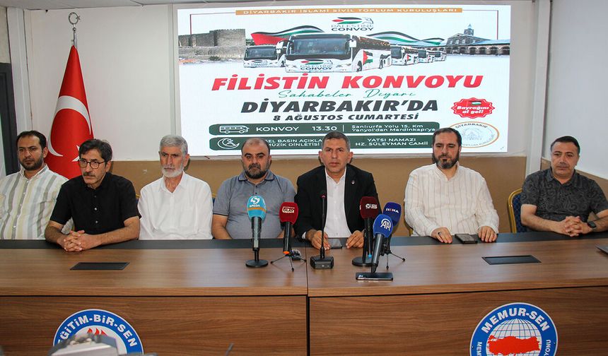 Diyarbakır, Filistin Konvoyu'nu karşılamaya hazırlanıyor