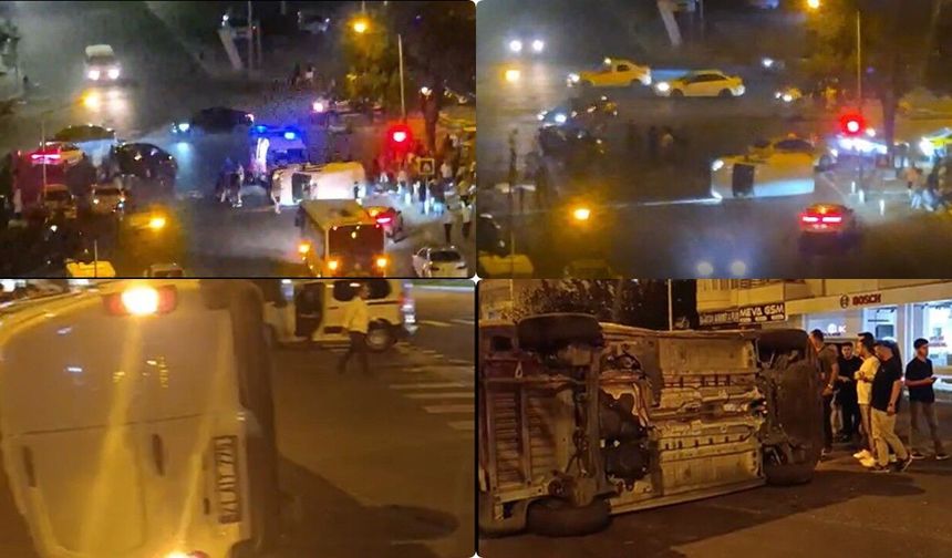 Diyarbakır'da gece yarısı korkutan kaza