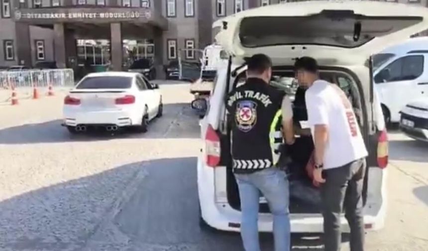 Diyarbakır'da makas atan 3 sürücüye 276 bin lira ceza