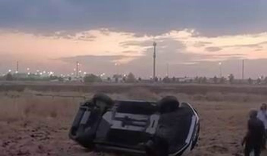 Diyarbakır'da otomobil takla atıp ters döndü: 1 yaralı