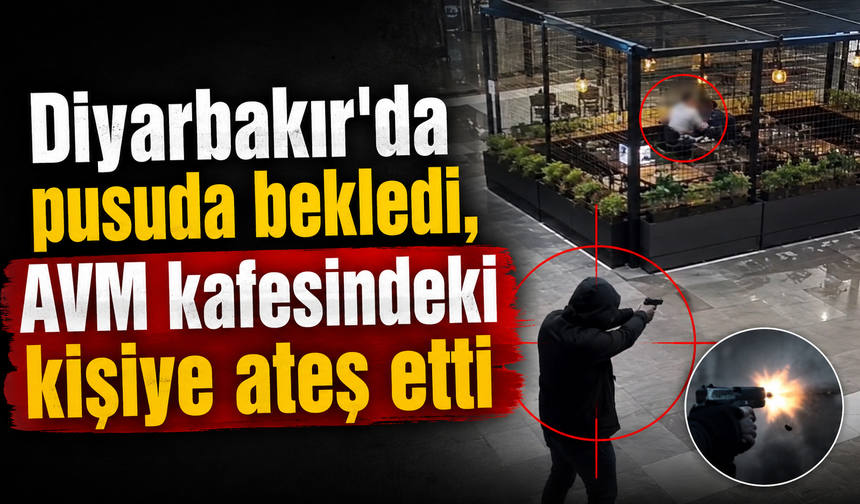 Diyarbakır'da pusuda bekledi, AVM kafesinde silahla saldırdı