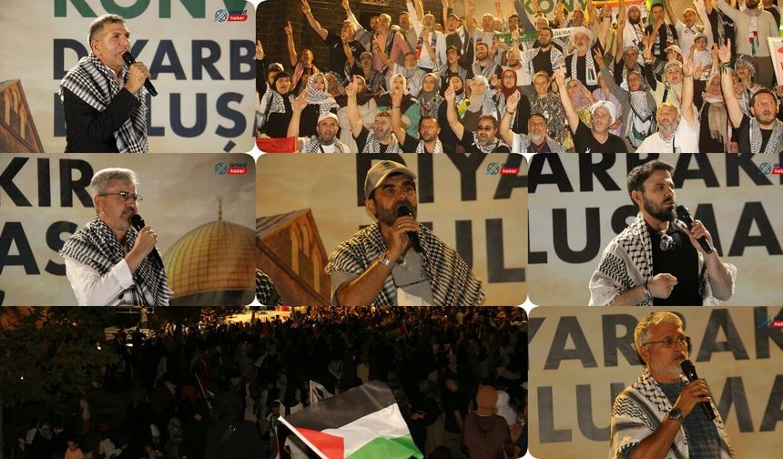 Gazze için yola çıkan vicdan hareketi Diyarbakır'da
