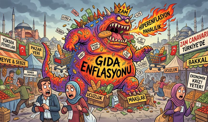 Gıda enflasyonu yıllık yüzde 30,9’a ulaştı