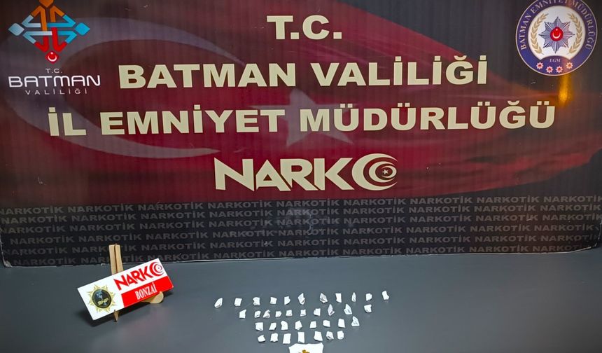 Batman’da narkotik operasyonu: 1 şüpheli tutuklandı