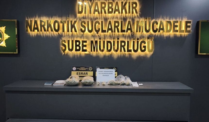 Diyarbakır’da narkotik operasyonu: 3 şüpheli tutuklandı