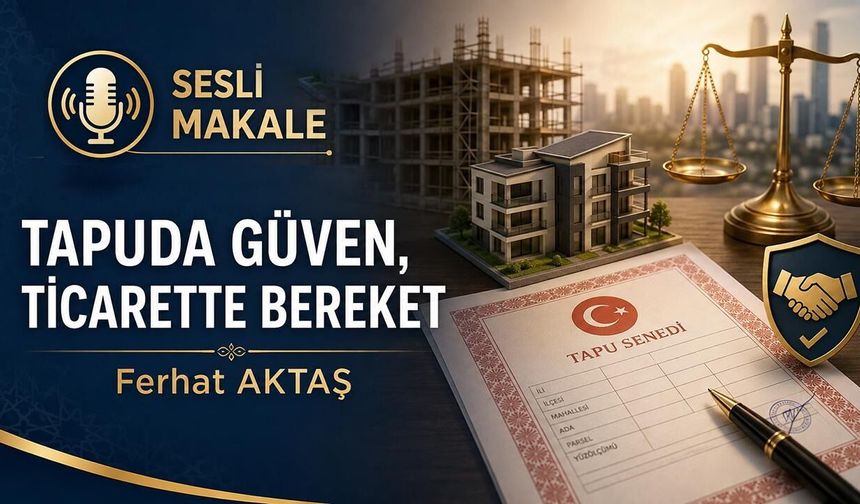 TAPUDA GÜVEN, TİCARETTE BEREKET