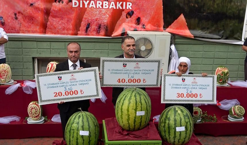 Diyarbakır karpuzunda şampiyon belli oldu