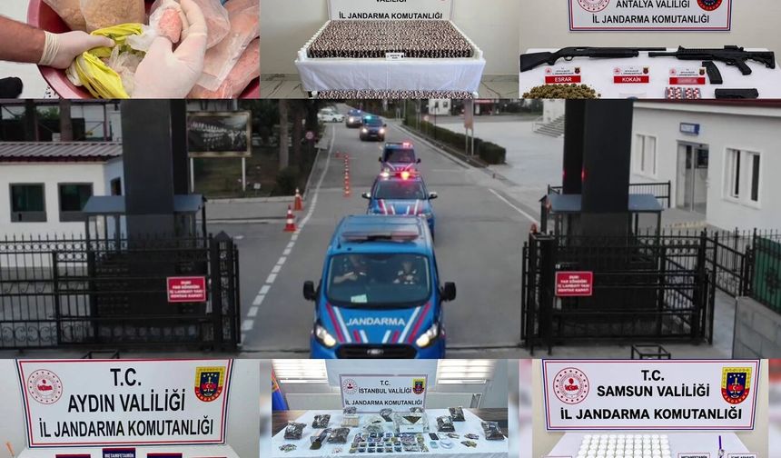 35 ilde uyuşturucu operasyonu: 264 şüpheli gözaltına alındı