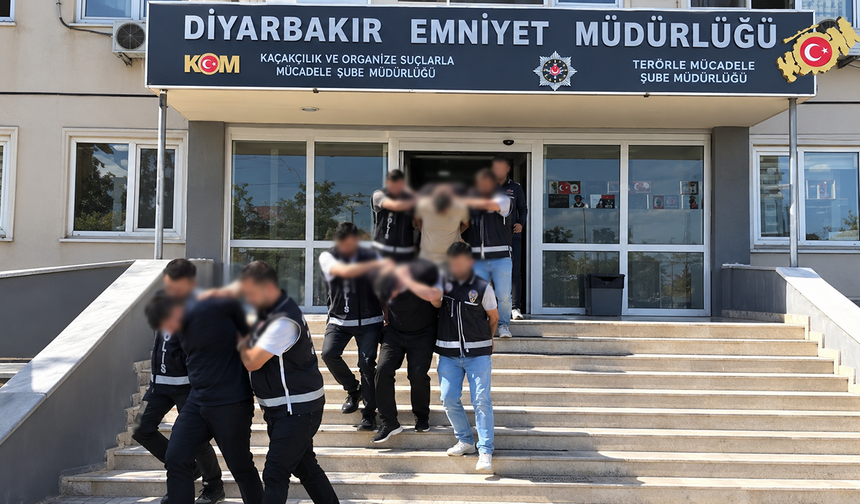 Diyarbakır'da "Daltonlar" operasyonu: 8 kişi tutuklandı,