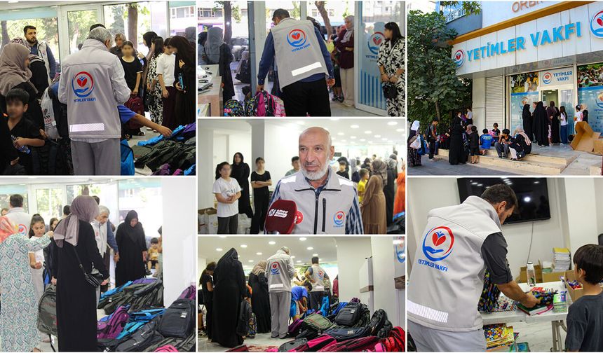 Diyarbakır'da yüzlerce yetim öğrencinin yüzünü güldüren destek