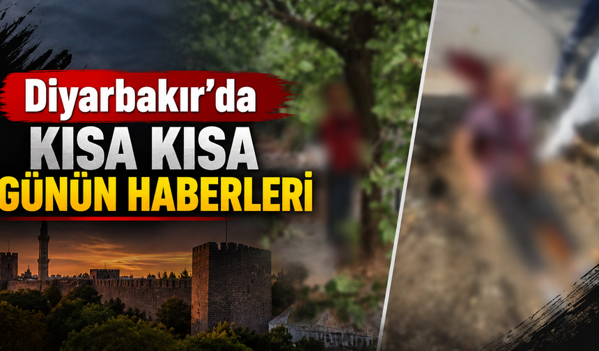 Diyarbakır'dan kısa kısa günün haberleri