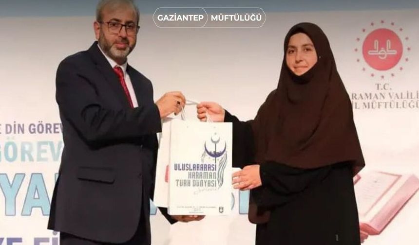 Hafızlık yarışmasında Gaziantep'e Türkiye ikinciliği