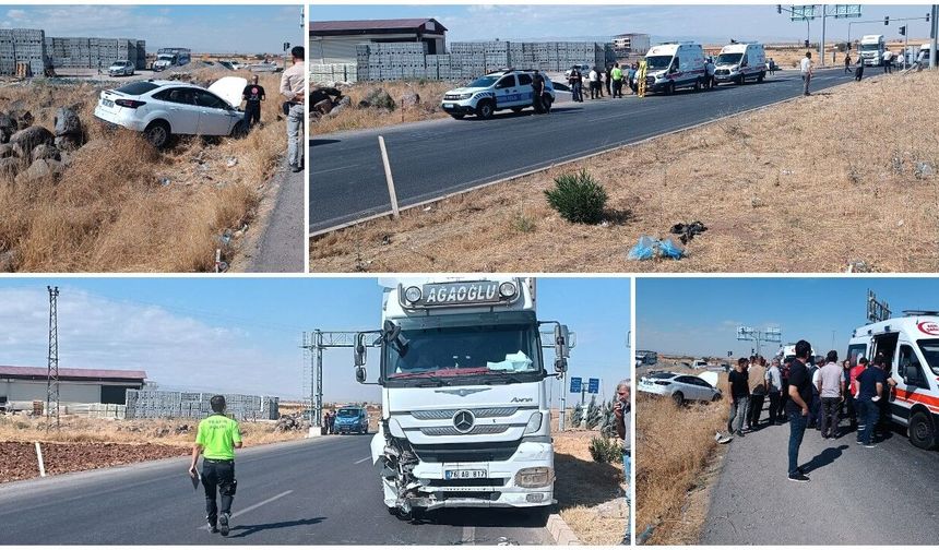 Diyarbakır'da tır ile otomobil çarpıştı: 6 yaralı